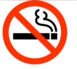 No smoking symbol with prohibition sign.